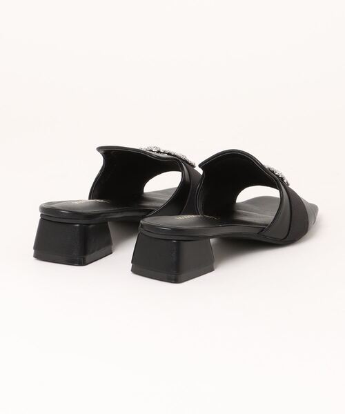 RANAN（ラナン）の「ビジューデザインミュールサンダル（サンダル・レディース・ベージュ系その他/ブラック/ピンク系その他・S/M/L/LL）」の7枚目の写真