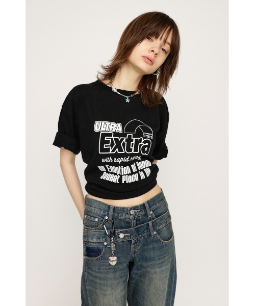 SLY（スライ）の「【ZOZO限定】VARIOUS LOGO T/SH ヴァリアス ロゴ Tシャツ（Tシャツ/カットソー・レディース・ブラック/ホワイト/杢グレー・FREE）」の19枚目の写真