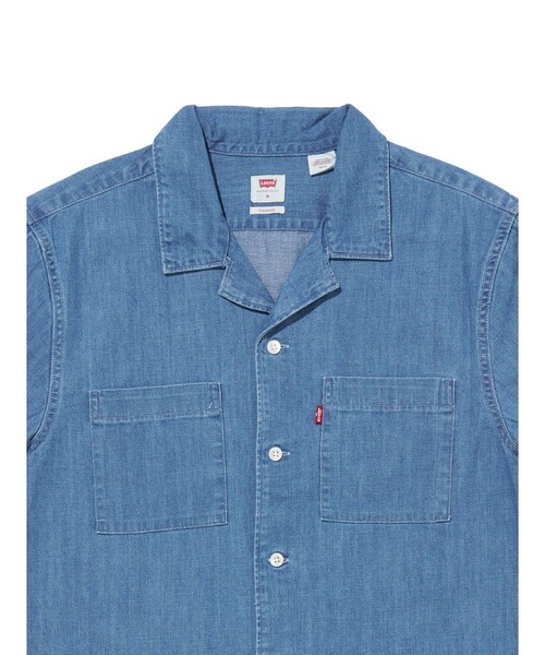 Levi's(リーバイス)の「Levi's/リーバイス スタンダード キャンプ 半袖シャツ インディゴ SUN STARES(シャツ/ブラウス・メンズ・ブルー・L/M/S/XL)」の4枚目の写真