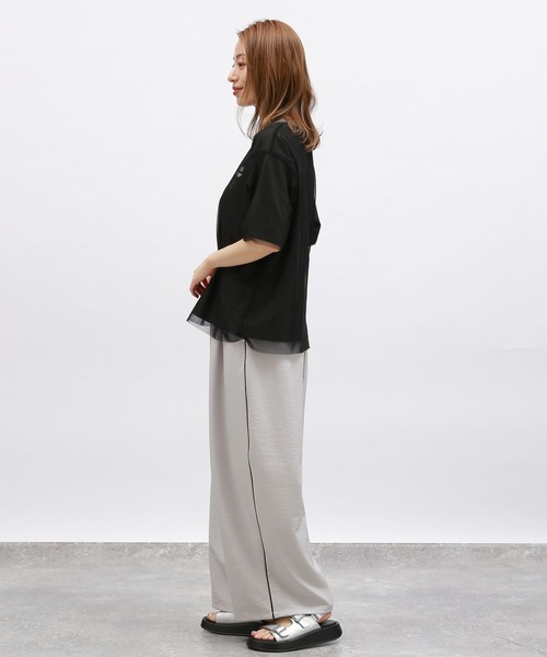 LAKOLE（ラコレ）の「【接触冷感】サイドラインイージーパンツ / 116596（その他パンツ・レディース・グレー/ブラック/アイボリー・SMALL/MEDIUM）」の15枚目の写真