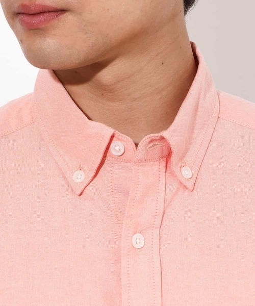 a.v.v（アーヴェヴェ）の「【接触冷感/イージーケア】エッフェル塔刺繍オックスシャツ 半袖（シャツ/ブラウス・メンズ・ライラック/ホワイト/オレンジ/ネイビー/ダークインディゴブルー・44/46/48/52/50）」の20枚目の写真