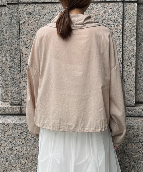 DouDou(ドゥドゥ)の「【WEB限定】綿ローンショートブルゾン(その他アウター・レディース・ベージュ/オフホワイト/ブラック・FREE)」の9枚目の写真
