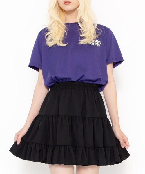 PUNYUS（プニュズ）の「TOKYO BOY Ｔシャツ（Tシャツ/カットソー・レディース・パープル/スミクロ/オレンジ・1/4/3/2）」の5枚目の写真