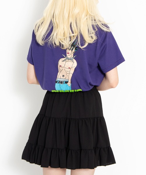 PUNYUS（プニュズ）の「TOKYO BOY Ｔシャツ（Tシャツ/カットソー・レディース・パープル/スミクロ/オレンジ・1/4/3/2）」の6枚目の写真