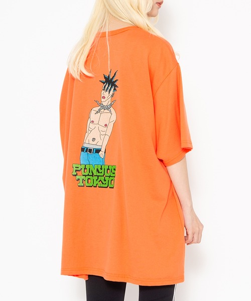 PUNYUS（プニュズ）の「TOKYO BOY Ｔシャツ（Tシャツ/カットソー・レディース・パープル/スミクロ/オレンジ・1/4/3/2）」の11枚目の写真