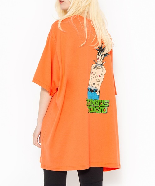 PUNYUS（プニュズ）の「TOKYO BOY Ｔシャツ（Tシャツ/カットソー・レディース・パープル/スミクロ/オレンジ・1/4/3/2）」の13枚目の写真