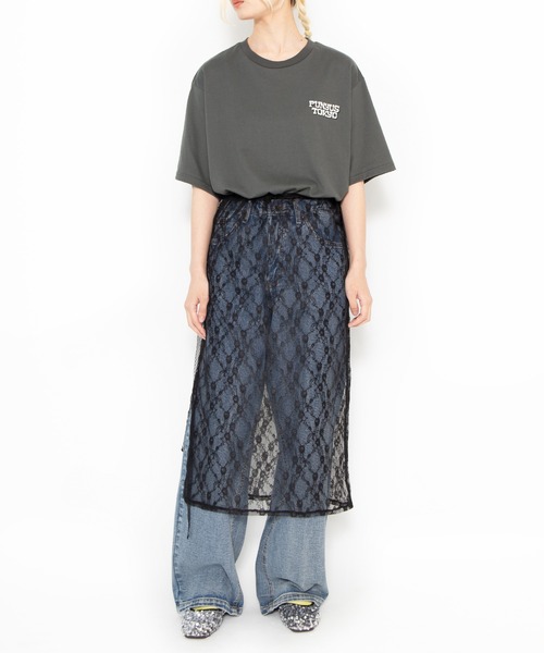 PUNYUS（プニュズ）の「TOKYO BOY Ｔシャツ（Tシャツ/カットソー・レディース・パープル/スミクロ/オレンジ・1/4/3/2）」の19枚目の写真