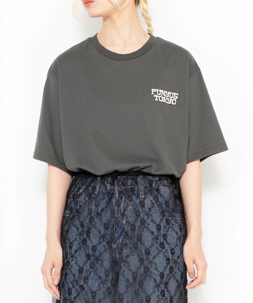 PUNYUS（プニュズ）の「TOKYO BOY Ｔシャツ（Tシャツ/カットソー・レディース・パープル/スミクロ/オレンジ・1/4/3/2）」の14枚目の写真