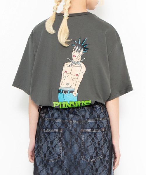 PUNYUS（プニュズ）の「TOKYO BOY Ｔシャツ（Tシャツ/カットソー・レディース・パープル/スミクロ/オレンジ・1/4/3/2）」の17枚目の写真