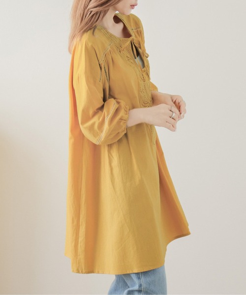 La-gemme(ラジェム)の「刺繍チュニックブラウス(シャツ/ブラウス・レディース・ホワイト/イエロー/ブラック・フリー)」の20枚目の写真