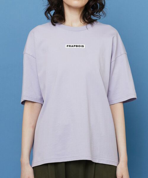 FRAPBOIS(フラボア)の「エンブレムT(Tシャツ/カットソー・レディース・ラベンダー/オレンジ・2/1)」の5枚目の写真
