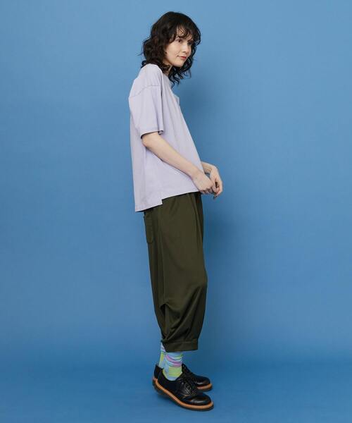 FRAPBOIS(フラボア)の「エンブレムT(Tシャツ/カットソー・レディース・ラベンダー/オレンジ・2/1)」の10枚目の写真