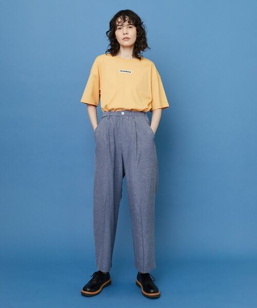 FRAPBOIS(フラボア)の「エンブレムT(Tシャツ/カットソー・レディース・ラベンダー/オレンジ・2/1)」の16枚目の写真
