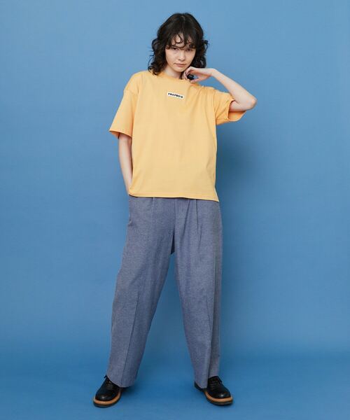 FRAPBOIS(フラボア)の「エンブレムT(Tシャツ/カットソー・レディース・ラベンダー/オレンジ・2/1)」の18枚目の写真