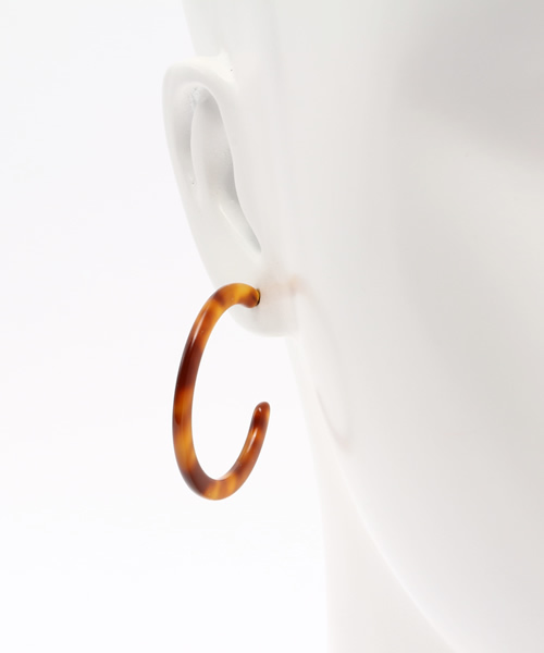 JEANASIS（ジーナシス）の「フープメタルキャッチピアス/569544 （ピアス（両耳用）・レディース・ブラウン系その他/ゴールド系その他/ホワイト系その他・FREE）」の5枚目の写真