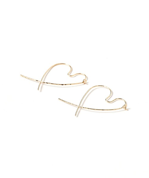 CAROLINA GLASER（カロリナ グレイサー）の「ハート ピアス（ピアス（両耳用）・レディース・イエロー系その他6・ONE SIZE）」の2枚目の写真