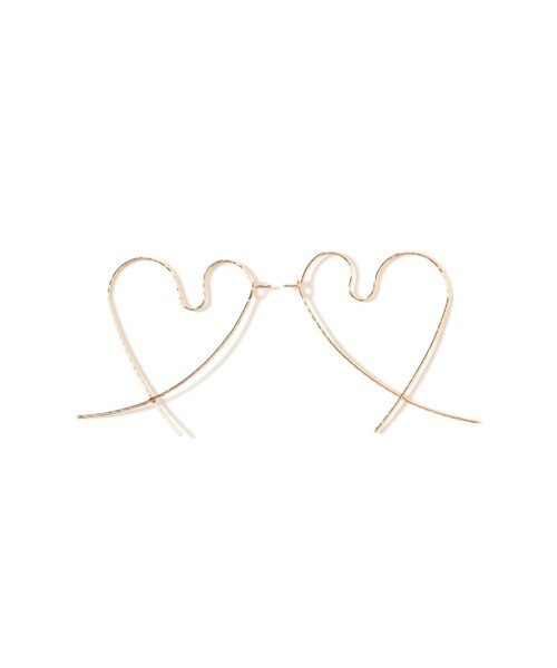 CAROLINA GLASER（カロリナ グレイサー）の「ハート ピアス（ピアス（両耳用）・レディース・イエロー系その他6・ONE SIZE）」の4枚目の写真