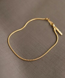 【TEN. 】18KGP アプロムブレスレット ゴールドチェーン ステンレス チェーンブレスレット フィガロチェーンブレスレット