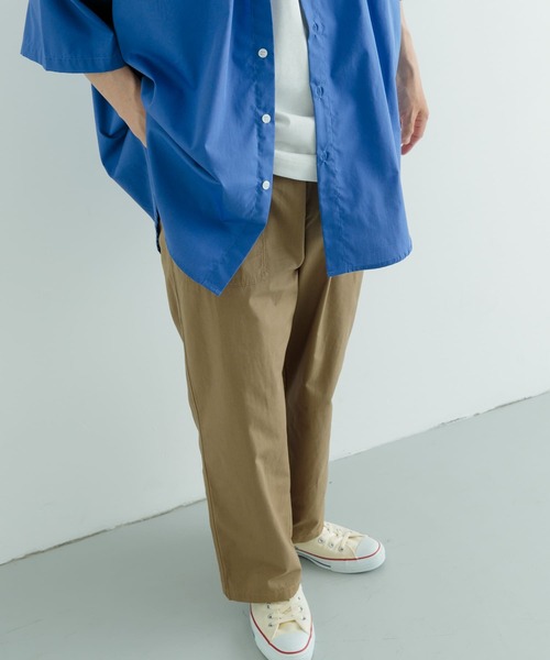 ITEMS URBANRESEARCH(アイテムズ アーバンリサーチ)の「コットンナイロン RIP STOP ベイカーパンツ(チノパンツ・メンズ・ブラック/カーキ・MEDIUM/LARGE)」の9枚目の写真