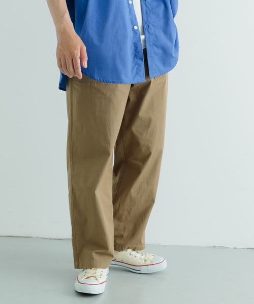 ITEMS URBANRESEARCH(アイテムズ アーバンリサーチ)の「コットンナイロン RIP STOP ベイカーパンツ(チノパンツ・メンズ・ブラック/カーキ・MEDIUM/LARGE)」の12枚目の写真