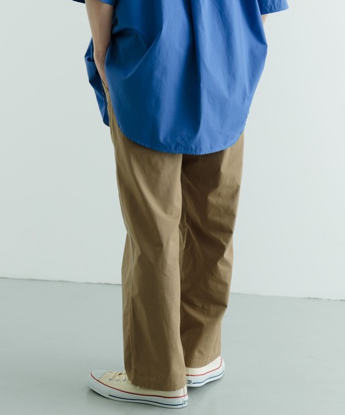 ITEMS URBANRESEARCH(アイテムズ アーバンリサーチ)の「コットンナイロン RIP STOP ベイカーパンツ(チノパンツ・メンズ・ブラック/カーキ・MEDIUM/LARGE)」の14枚目の写真