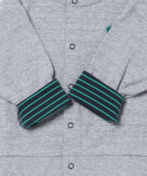 KP BOY（ケーピーボーイ）の「接結天竺裏ボーダーカーディガン(80～130)（カーディガン/ボレロ・キッズ・ブルー/イエロー・130cm/120cm/110cm/100cm/90cm/80ｃｍ）」の14枚目の写真