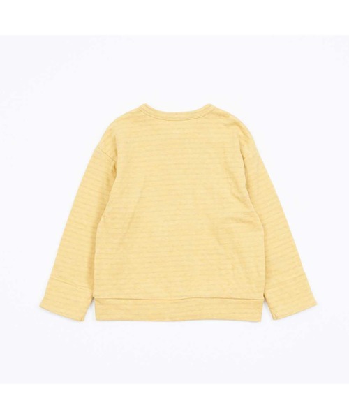 KP BOY（ケーピーボーイ）の「接結天竺裏ボーダーカーディガン(80～130)（カーディガン/ボレロ・キッズ・ブルー/イエロー・130cm/120cm/110cm/100cm/90cm/80ｃｍ）」の3枚目の写真