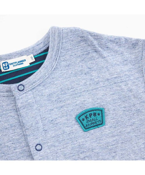 KP BOY（ケーピーボーイ）の「接結天竺裏ボーダーカーディガン(80～130)（カーディガン/ボレロ・キッズ・ブルー/イエロー・130cm/120cm/110cm/100cm/90cm/80ｃｍ）」の9枚目の写真