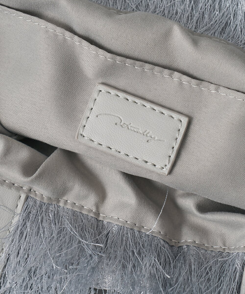 Actually（アクチュアリー）の「フリンジ巾着バッグ（トートバッグ・レディース・ブラック/グレー/グリーン/グリーン系その他/グレー系その他・0）」の16枚目の写真