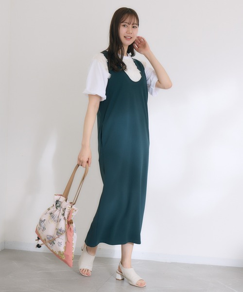 KATHARINE ROSS(キャサリンロス)の「【KATHARINE ROSS】まっすぐワンピース(ワンピース・レディース・ダークグリーン/ネイビー・MEDIUM)」の4枚目の写真