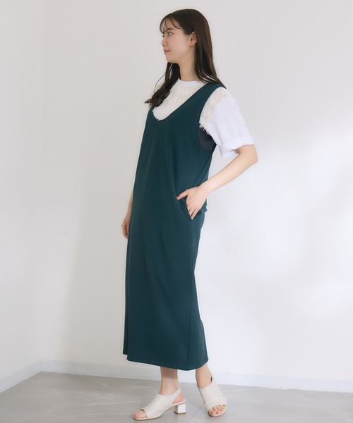 KATHARINE ROSS(キャサリンロス)の「【KATHARINE ROSS】まっすぐワンピース(ワンピース・レディース・ダークグリーン/ネイビー・MEDIUM)」の8枚目の写真