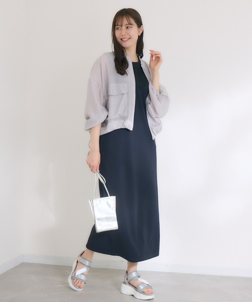 KATHARINE ROSS(キャサリンロス)の「【KATHARINE ROSS】まっすぐワンピース(ワンピース・レディース・ダークグリーン/ネイビー・MEDIUM)」の9枚目の写真