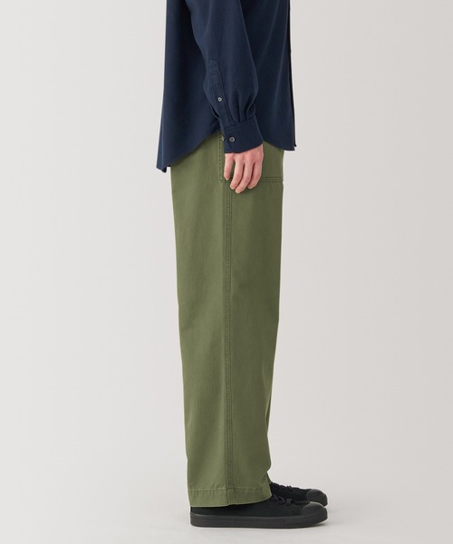 無印良品(ムジルシリョウヒン)の「紳士 洗いざらしヘリンボーンベイカーパンツ(その他パンツ・メンズ・カーキ系/ブラック/ブルー・76/79/82/85/88/70/73)」の5枚目の写真