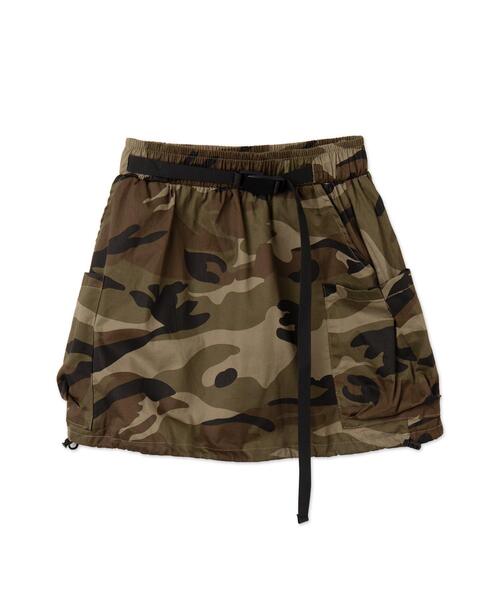 dispark（ディスパーク）の「DISPARK/カモフラサイドドローコードミニスカート（スカート・レディース・カーキ・FREE）」の15枚目の写真