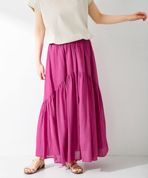 URBAN RESEARCH Sonny Label | 楊柳ラメドビーワンティアードスカート(スカート)