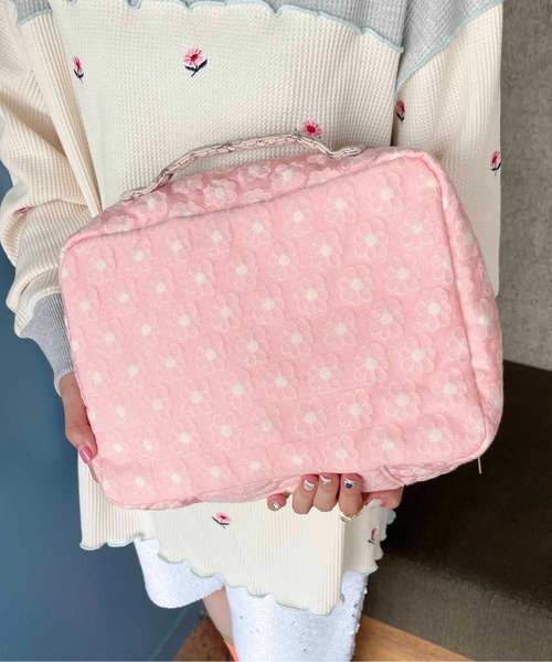 Casselini（キャセリーニ）の「Casselini HOME(キャセリーニ ホーム)ジャガード収納バッグSS（収納グッズ・レディース・ネイビー/ブルー/アイボリー・FREE）」の22枚目の写真