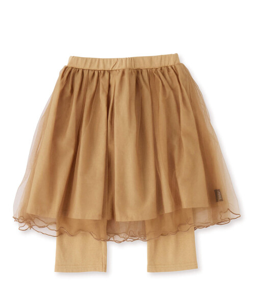 Noeil aime BeBe（ノイユエイムベベ）の「チュールスカート付きスパッツ(90~130cm)（スカート・キッズ・ベージュ/グレー・90cm/100cm/110cm/120cm/130cm）」の10枚目の写真