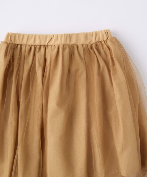 Noeil aime BeBe（ノイユエイムベベ）の「チュールスカート付きスパッツ(90~130cm)（スカート・キッズ・ベージュ/グレー・90cm/100cm/110cm/120cm/130cm）」の12枚目の写真