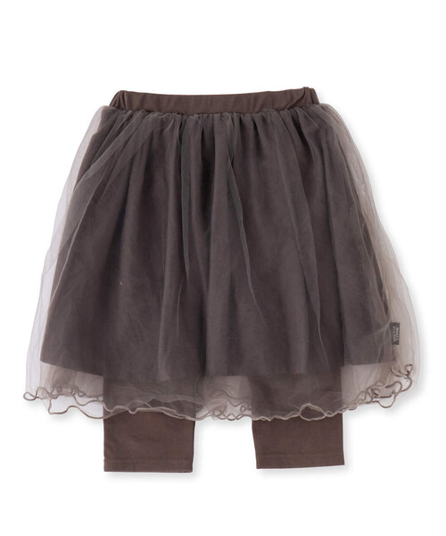 Noeil aime BeBe（ノイユエイムベベ）の「チュールスカート付きスパッツ(90~130cm)（スカート・キッズ・ベージュ/グレー・90cm/100cm/110cm/120cm/130cm）」の16枚目の写真