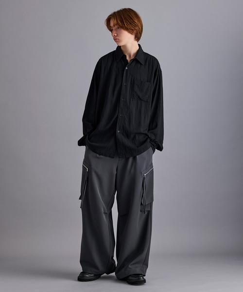 JUNRED(ジュンレッド)の「【セットアップ対応】ジップポケットカーゴパンツ(カーゴパンツ・メンズ・ブラック/ベージュ系その他/チャコールグレー・S/M/L)」の22枚目の写真