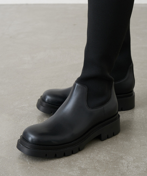 Le talon GRISE 黒 ロングブーツ M Le talon GRISE 黒 ロングブーツ M GRISEタンクソールニットロング