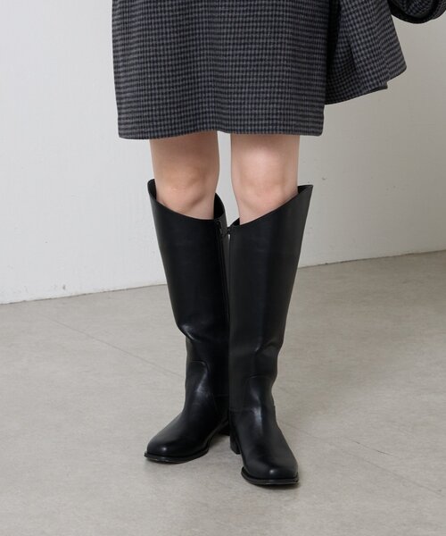 COLLAGE GALLARDAGALANTE（コラージュガリャルダガランテ）の「カーブカットロングブーツ（ブーツ・レディース・ブラウン/ブラック・36/37/38）」の19枚目の写真