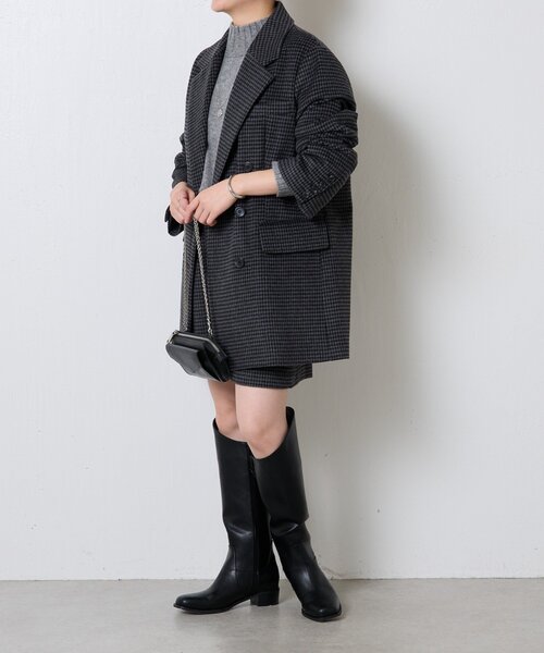 COLLAGE GALLARDAGALANTE（コラージュガリャルダガランテ）の「カーブカットロングブーツ（ブーツ・レディース・ブラウン/ブラック・36/37/38）」の21枚目の写真