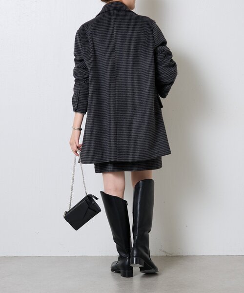 COLLAGE GALLARDAGALANTE（コラージュガリャルダガランテ）の「カーブカットロングブーツ（ブーツ・レディース・ブラウン/ブラック・36/37/38）」の22枚目の写真