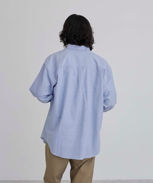 coen（コーエン）の「ワンポイントベア刺繍レギュラーカラーシャツ（シャツ/ブラウス・メンズ・ホワイト/ライトブルー/その他1/ネイビー・M/S/XL/L）」の15枚目の写真