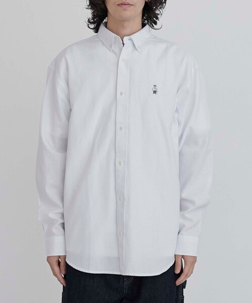 coen（コーエン）の「ワンポイントベア刺繍レギュラーカラーシャツ（シャツ/ブラウス・メンズ・ホワイト/ライトブルー/その他1/ネイビー・M/S/XL/L）」の21枚目の写真