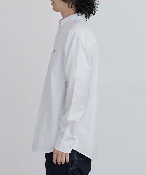 coen（コーエン）の「ワンポイントベア刺繍レギュラーカラーシャツ（シャツ/ブラウス・メンズ・ホワイト/ライトブルー/その他1/ネイビー・M/S/XL/L）」の22枚目の写真