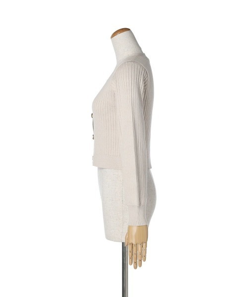 an another angelus（アンアナザーアンジェラス）の「アートローズプリント釦リブニットカーディガン/ananotherangelus（カーディガン/ボレロ・レディース・ブルーグリーン/アイボリー/パープル・FREE）」の21枚目の写真