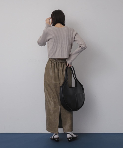 SENSE OF PLACE by URBAN RESEARCH（センスオブプレイスバイアーバンリサーチ）の「アウトポケットムーンバッグ（ハンドバッグ・レディース・シルバー/ブラック・ONE）」の6枚目の写真