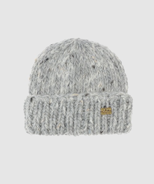 GANNI(ガニー)の「Chunky Marled Handknit Beanie(ニットキャップ/ビーニー・レディース・グレー・ONE SIZE)」の1枚目の写真